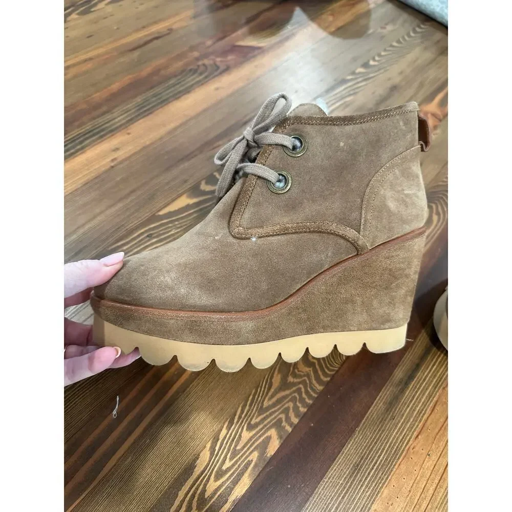 See by Chloe Ethel Wedge Booties Size EU 39 US 9